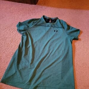 Under Armour green shirt